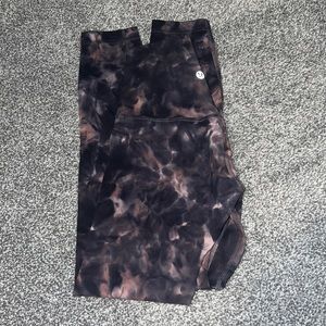 Lululemon Align 25” Diamond Dye Graphite Grey Pink Pastel size 0